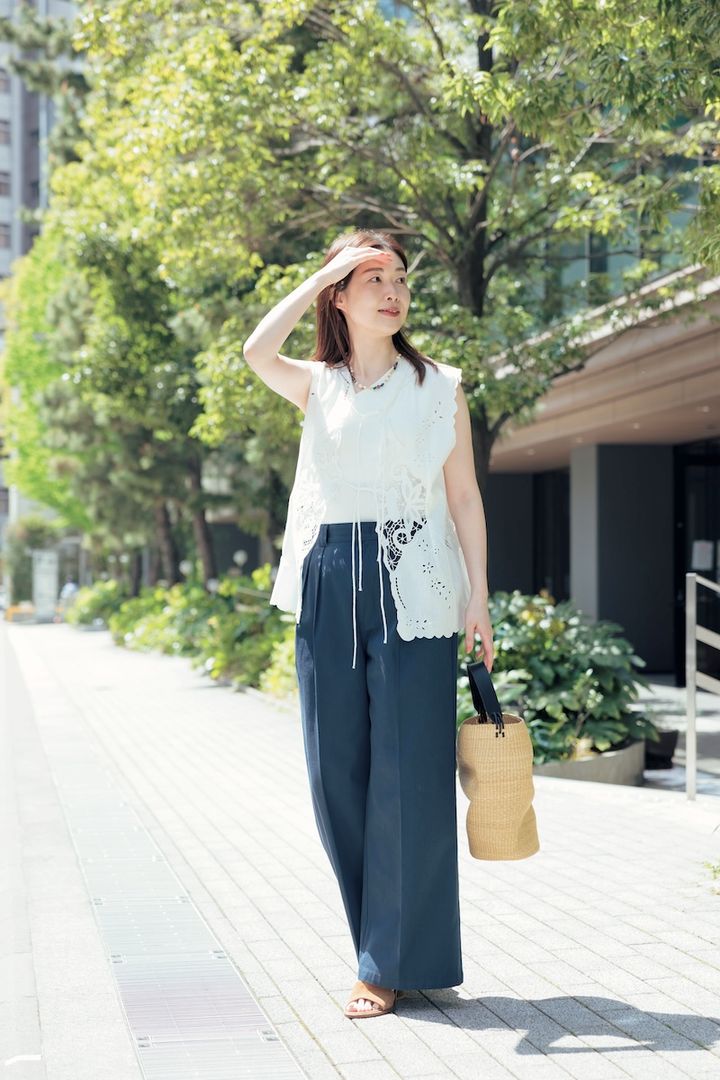 ジャーナルスタンダード レサージュ プレス市川綾子さんの機能服スナップ