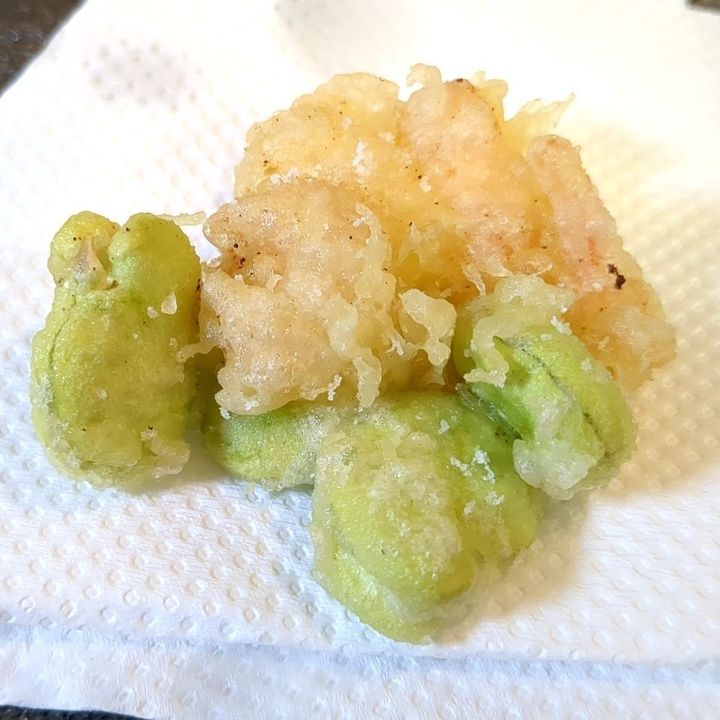 揚げました！