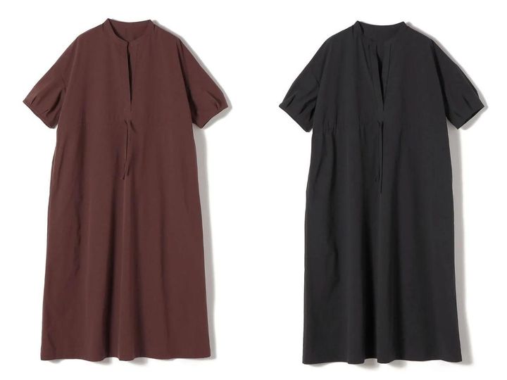 画像: 「TEXBRID(R) タフタ ウエスト 切替 ワンピース」各￥20,900 出典：シップス