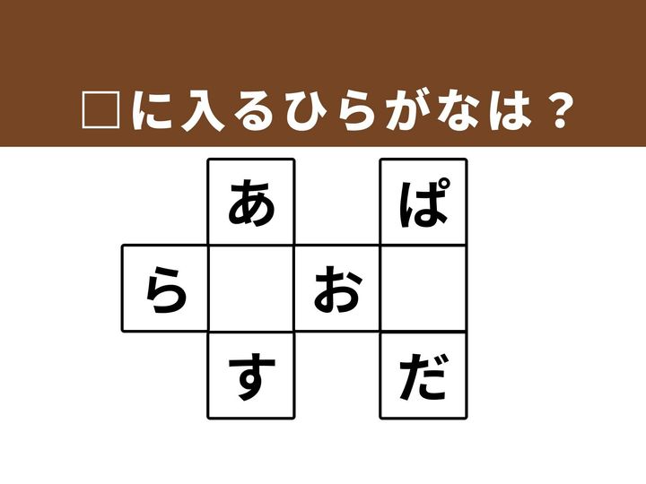 馴染みのある言葉を導き出す、ひらがなクロスワードクイズです。身近な単語を思い出しながら空欄を埋めることで、仕事や家事の合間に思考をリフレッシュさせ、パズルを解く楽しさを味わいましょう。