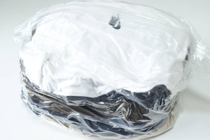 セリアのマチ付き圧縮袋の使用例