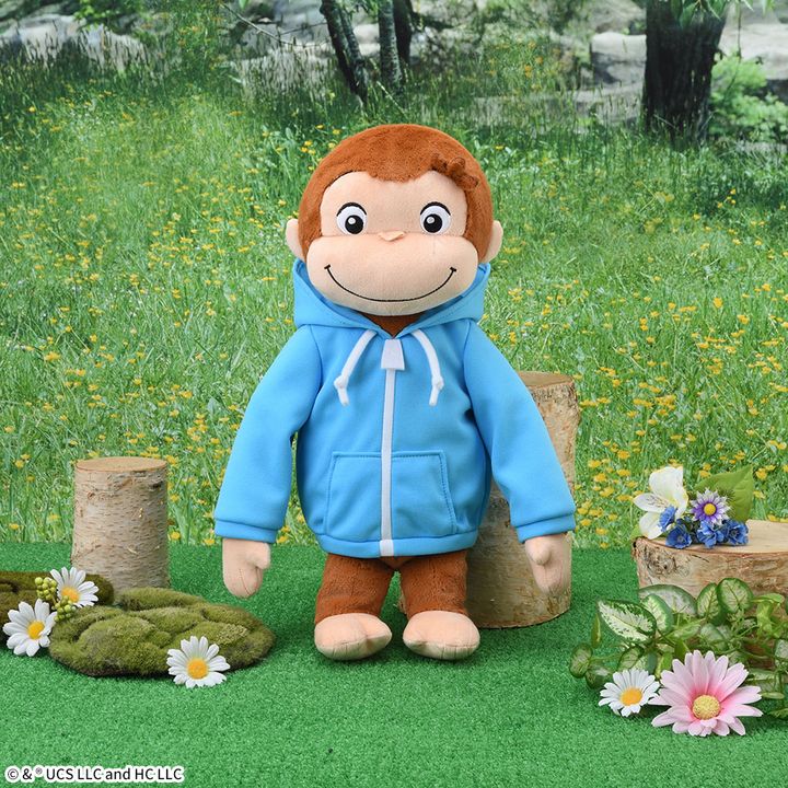 おさるのジョージ LLぬいぐるみ フーディー