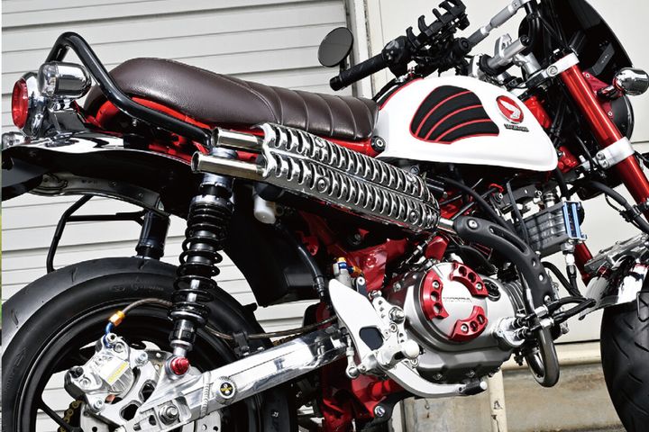 【モンキー・CT125カスタム】往年のCL72が蘇る！SP武川の傑作「スクランブラーマフラー」が4ミニ乗りを虜にする理由