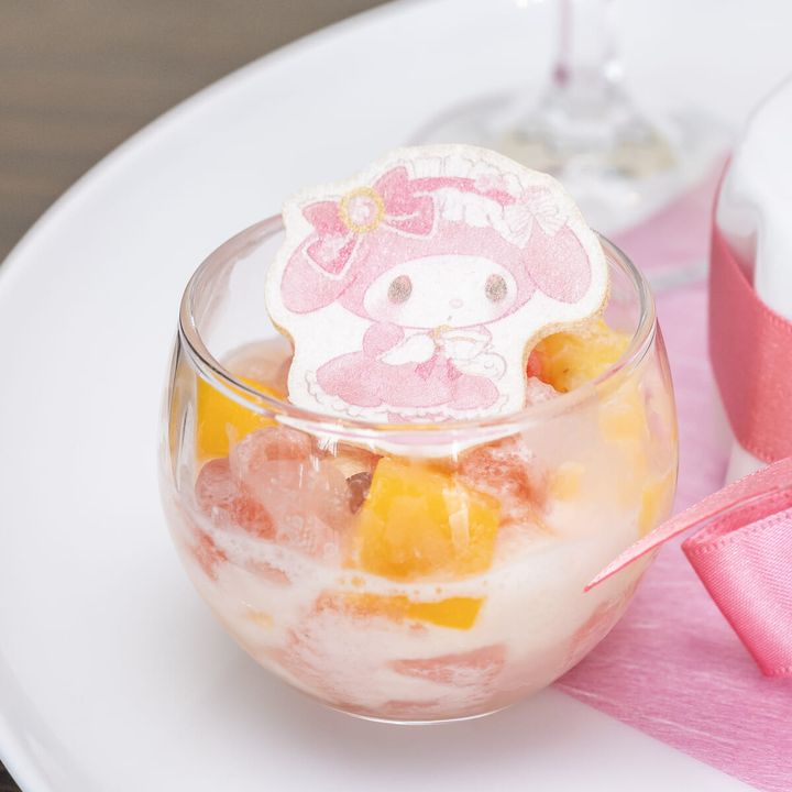 ナタデココとトロピカルフルーツのフルーツポンチ