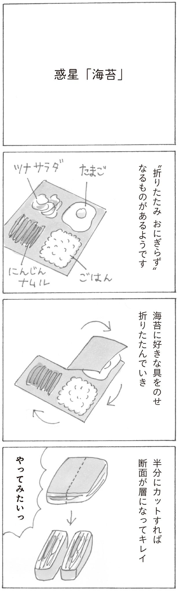 折りたたみ おにぎらず (C)益田 ミリ／KADOKAWA