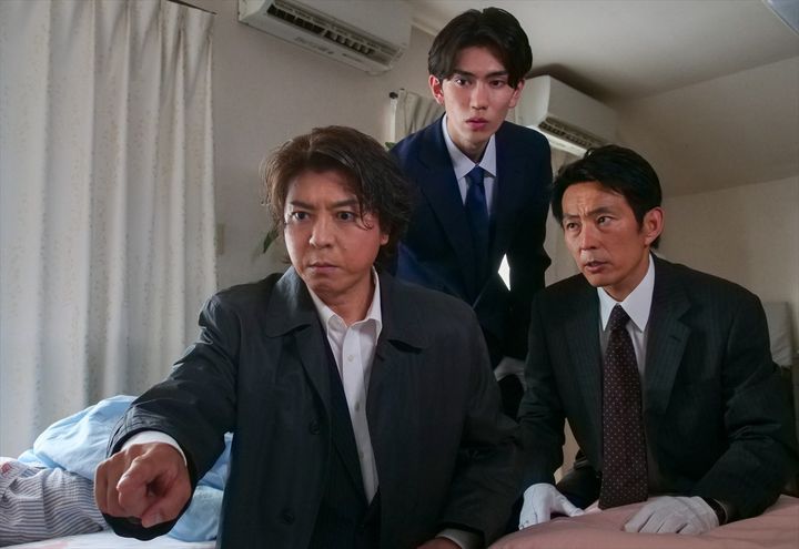 『世にも奇妙な物語 ’26夏の特別編』（左から）上川隆也、樋口幸平、髙橋洋 （C）フジテレビ width=