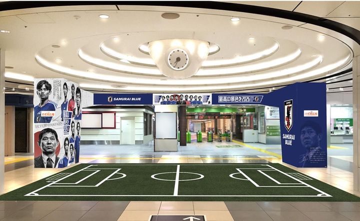 画像5: 東京駅が、サッカー日本代表一色に！「SAMURAI BLUE TOKYO STATION 2026」開催…6月12日から期間限定店舗も設置