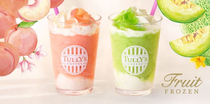 「国産白桃のとろっとピーチシェイク」（Tall 730円）、「国産メロンの食べごろメロンシェイク」（Tall 750円） ※価格は税込み width=