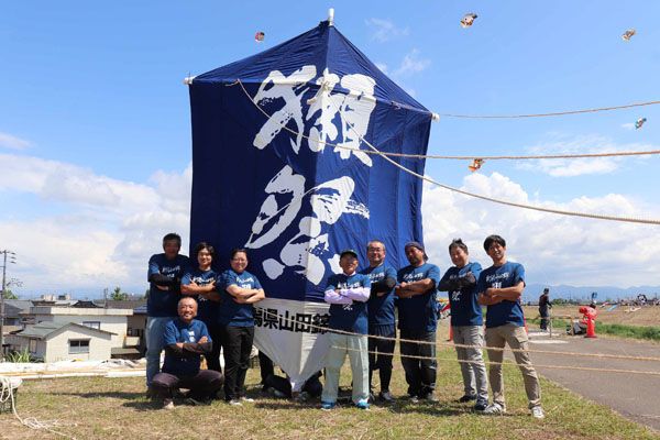 【新潟県見附市】月面での酒造りを目指す「Dassai Moon Project」を応援する大凧が「大凧合戦」に登場