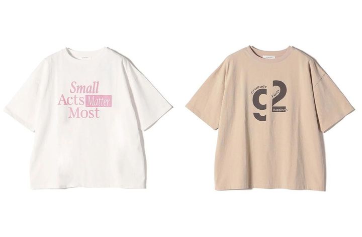 画像: 「ロゴ 5分袖 TEE」各￥6,930【ハチイチブランカ × シップス】 出典：シップス
