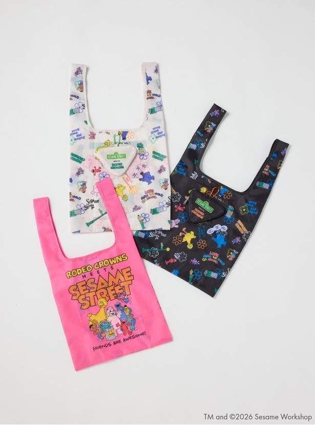 「(SESAME STREET) エコバッグ」(各3300円)