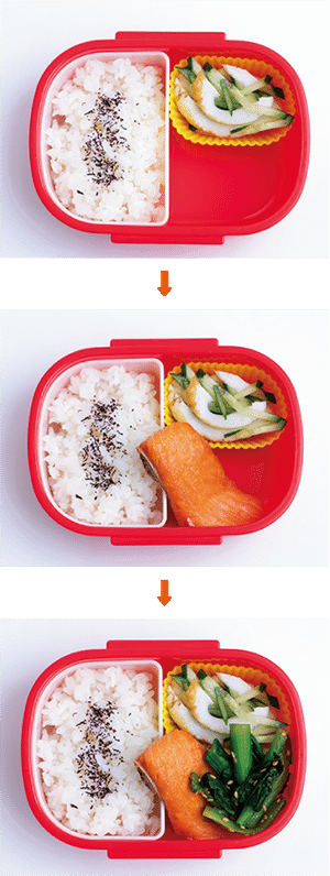 【月～金を鮭おかず弁当で！】すき間を埋める「ミニおかず」や、詰め方のポイントも伝授！「鮭おかず1週間弁当」の画像5