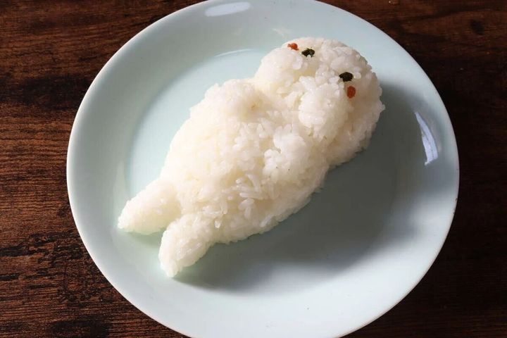 ダイソー デコかわ ごはん de プカプカあざらし 仕上がり