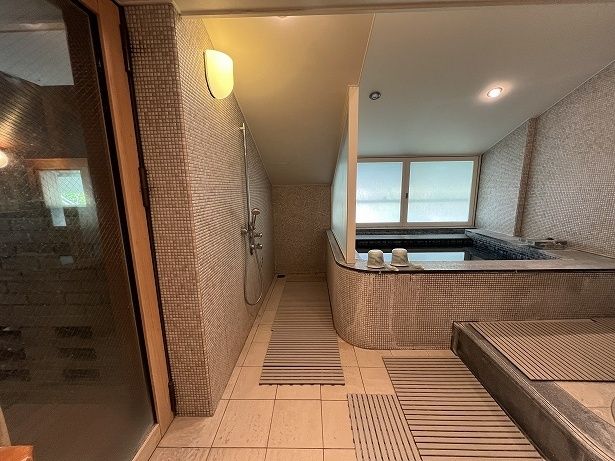 サウナの横にはシャワーと水風呂があるという動線のよさ！