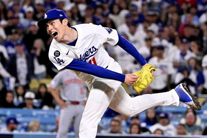 ドジャースの佐々木朗希（C）Getty Images