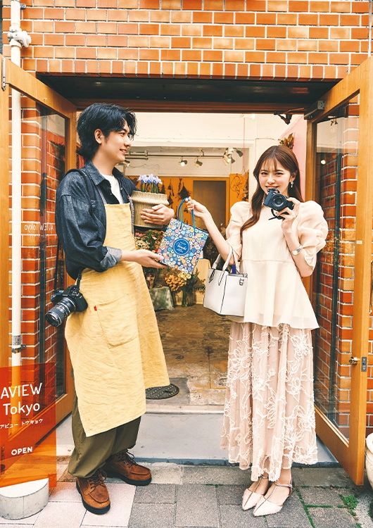 毎日コーデ 鈴木ゆうか ベージュブラウス×チュールスカート