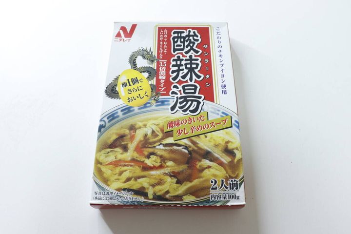 ダイソーのニチレイ 酸辣湯のパッケージ