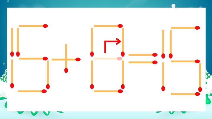 【マッチ棒クイズ】1本だけ動かして正しい式に：15-6=15？の解答画像