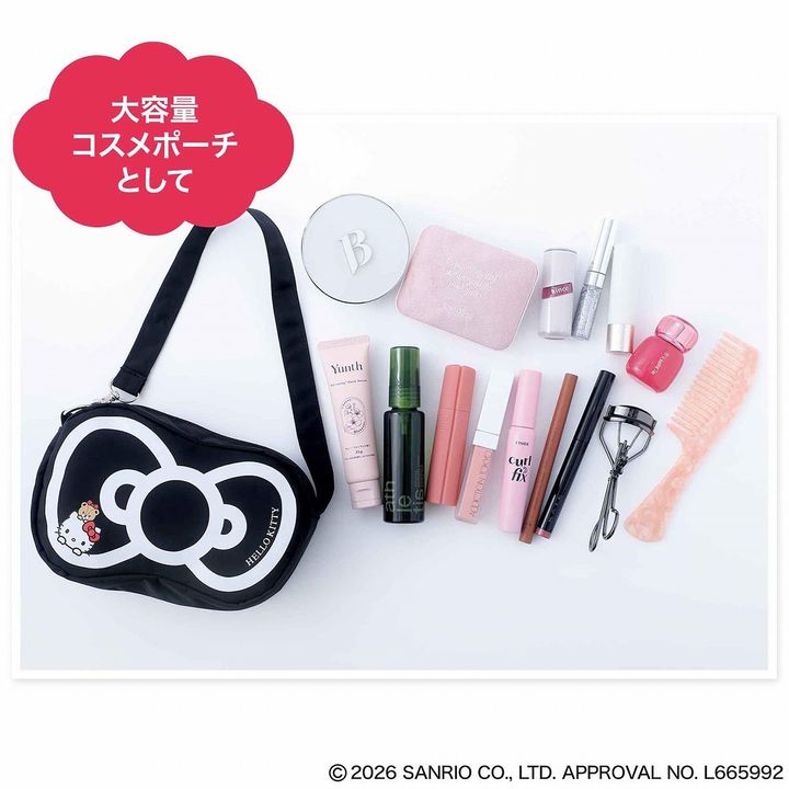 ハローキティのリボン型ミニバッグ（画像出典：Amazon）