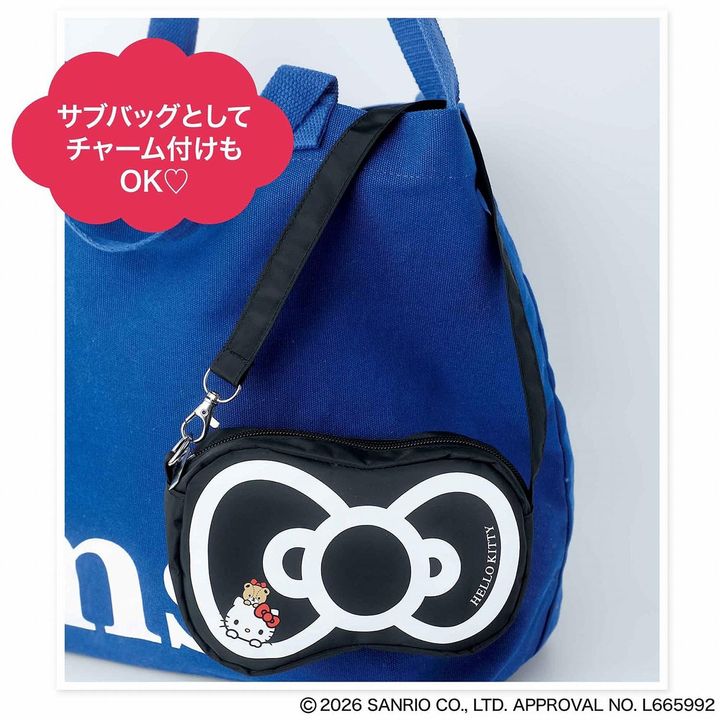 ハローキティのリボン型ミニバッグ（画像出典：Amazon）