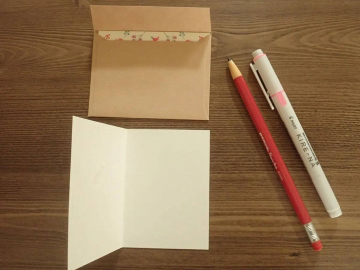 DAISO(ダイソー)：ミニグリーティングカード(猫と花、For You、2枚)
