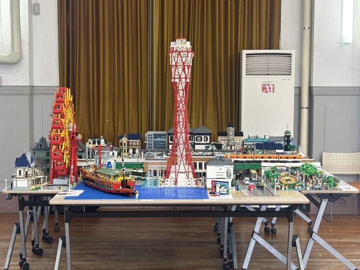 神戸北野ノスタに展示されていたレゴで作った神戸の街並み
