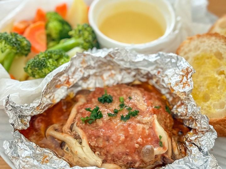 2つのホイルを並べて蒸し焼き（洗い物楽ちんの秘密）