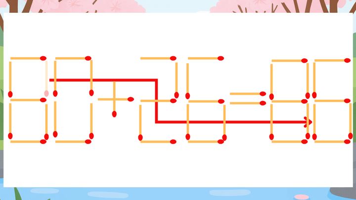 【マッチ棒クイズ】1本だけ動かして正しい式に：80+26=85？の解答画像