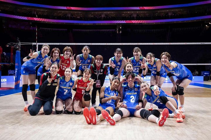 バレー女子日本代表 ©Volleyball World