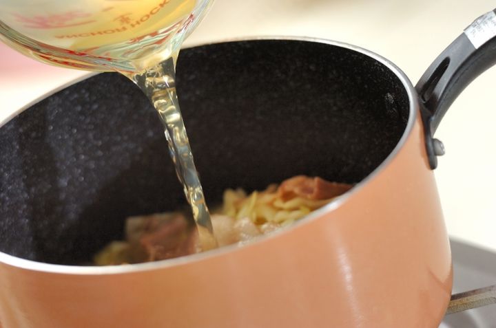 キャベツ豚汁の作り方2