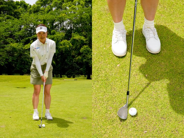 フェースにボールを乗せて打つコツ！アプローチの打ち方を女子プロが解説