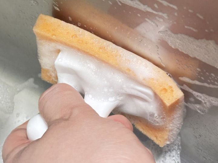 キッチンスポンジ用ハンドル 掃除に使用