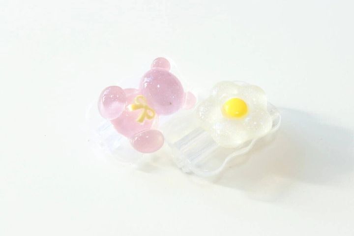 ダイソー ケーブルホルダー（テディベア 2P）