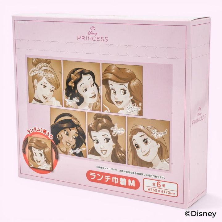 スケーター「ディズニー プリンセス」ブラインドパッケージ ランチ巾着 ボックス