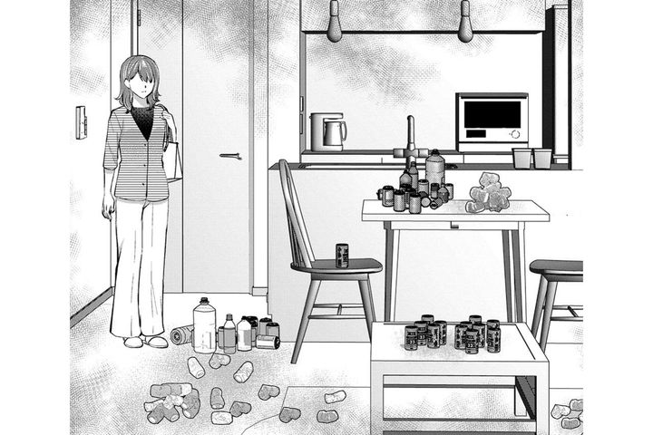 閉め忘れたカーテン、転がる空き缶…部屋に散らばる不安と孤独の残骸【飲んで、滑って、奈落まで#6】