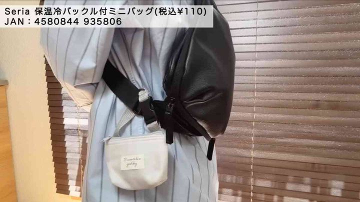 セリア┃保温冷バックル付ミニバッグ