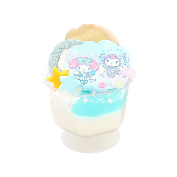 マイメロディ＆クロミのミルキープリンパフェ 950円