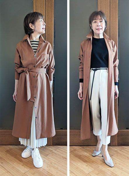 多目的用途の前開きワンピース
