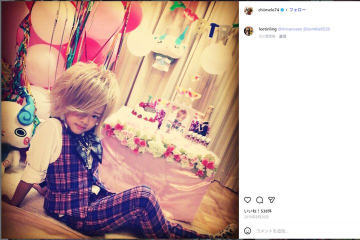 “4歳児ホスト”として、世間をアッと驚かせたかつての琉ちゃろくん ※画像は7歳当時／ちいめろ@ちいめろチャンネルさんのInstagram公式アカウント（@chiimelo74）から引用