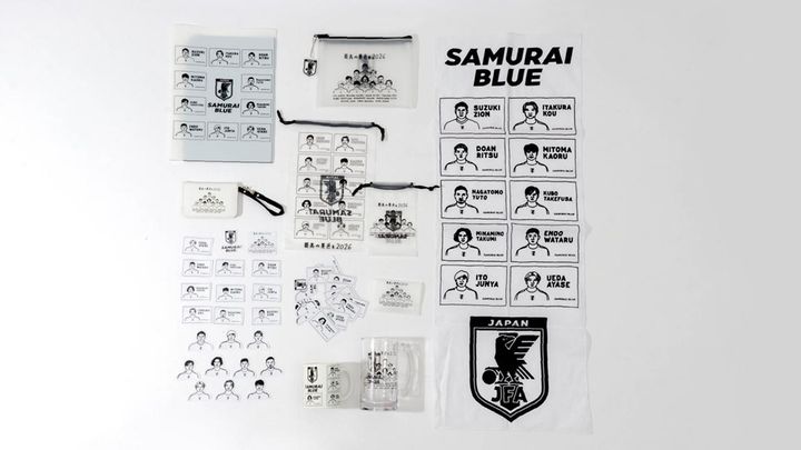 画像: 2025年9月国際親善試合の招集メンバーのうち10名をイラスト化