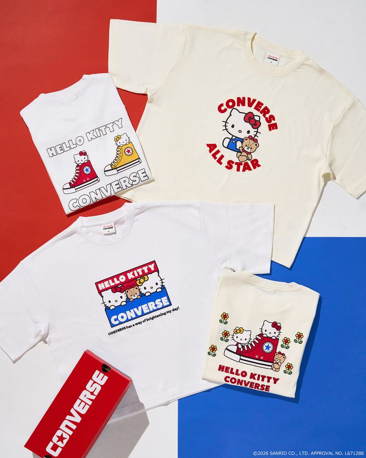 PLAZA サンリオ「ハローキティ」×「コンバース」アパレルコレクション「CONVERSE×HELLO KITTY」02