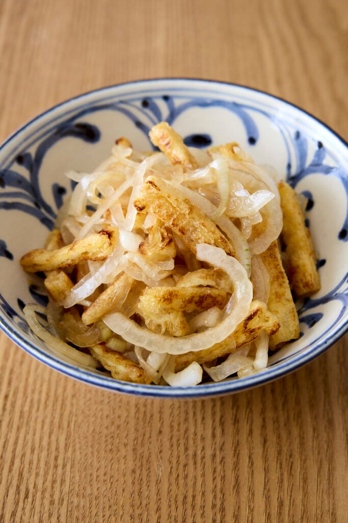 カリカリ油揚げのオニオンサラダ