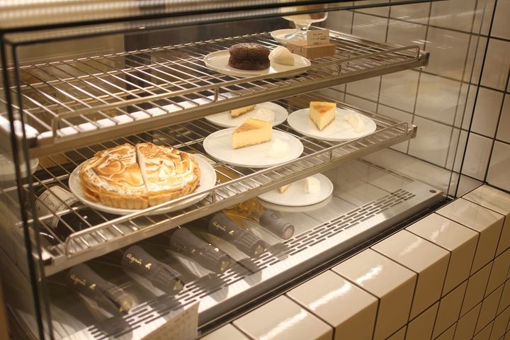 ケーキのショーケース