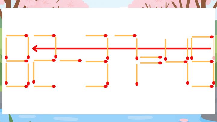 【マッチ棒クイズ】1本だけ動かして正しい式に：62-37=49？の解答画像
