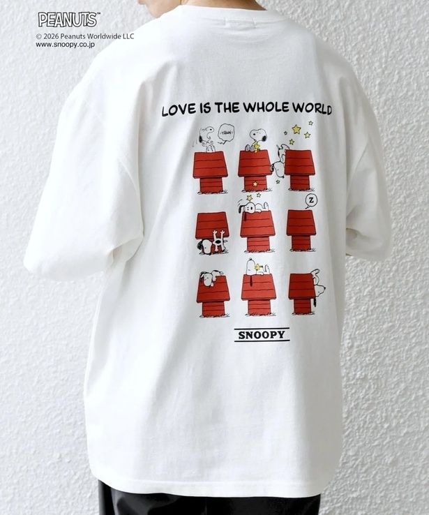 「SHIPS any: SNOOPYコラボグラフィックプリントTシャツ(ホワイト)」(5940円)