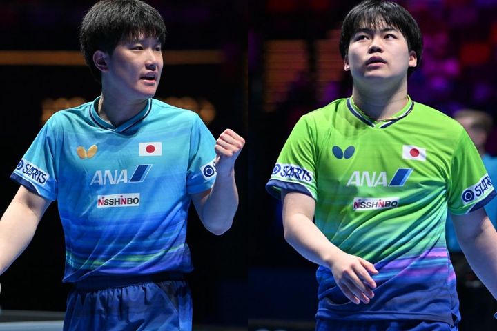 張本智和、松島輝空（C）WTT