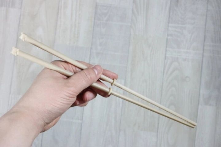 ダイソーの先が直接つかない菜箸（Cooma）の使用例