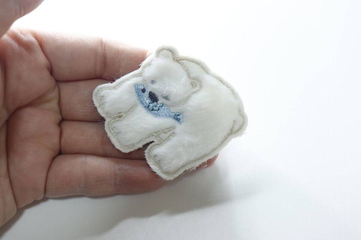 ワッペン（ふわふわ、しろくま、ぱんだ）