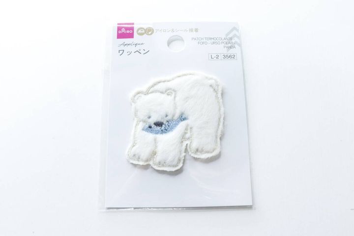 ワッペン（ふわふわ、しろくま、ぱんだ） パッケージ