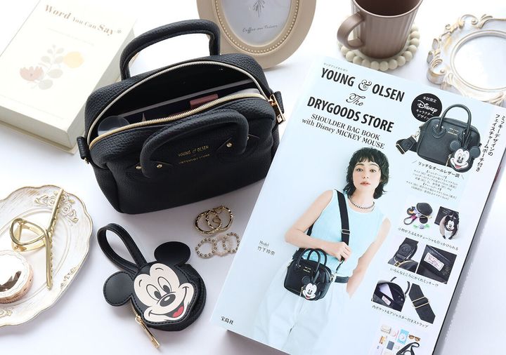 宝島社ムック付録YOUNG＆OLSEN The DRYGOODS STORE SHOULDER BAG BOOK with Disney MICKEY MOUSE1